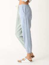 Ester Sweatpant - Block Palm Green/Blue
